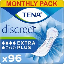 Tena Discreet Extra Plus Serviettes Pour Fuites Urinaires 6 Paquets X 16 Pièces