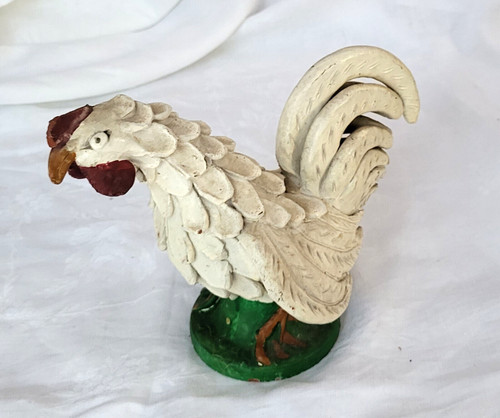 Ancienne statue poule - statue,