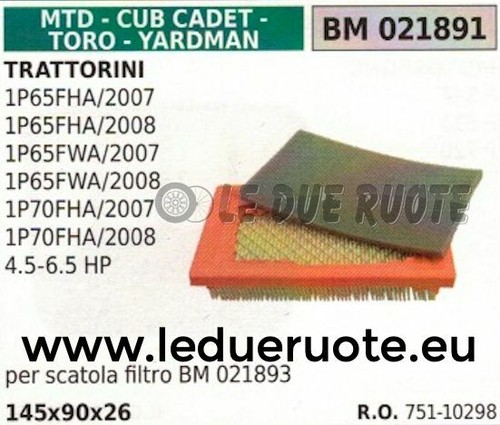 75110298 filtre air tracteur - d'air,