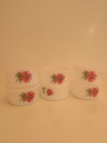 Ramequins arcopal fleurs - arcopal, rouge
