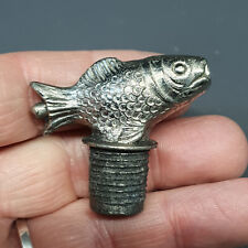 Rare et ancien bouchon bec verseur en forme de posson #50