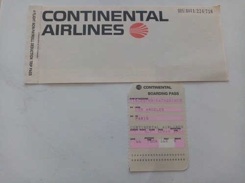 Continental airlines billet - airlines, d