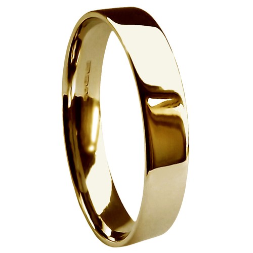 4mm 9ct jaune plat - 9ct,