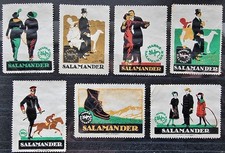 ? Lot de 7 belles Vignettes anciennes - Chaussures SALAMANDER Cordonnerie /V43c
