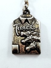 PORTE-CLES - TIERCÉ Hippisme Alu Relief VINTAGE - Chemises BOULANGER Cambrai 60s