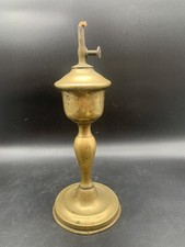 Magnifique Ancienne Lampe À Huile Gardon Brevetée SGDG  En Laiton