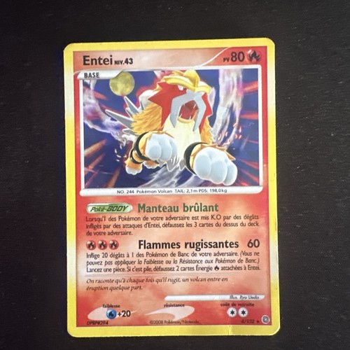 Carte pokémon entei - entei, 4/132