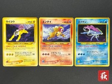 [No Import Duty (US)] Carte Pokemon Entei Raikou Suicune Premium File 3 Promo