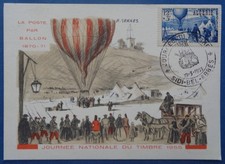 Algérie, carte 1er jour n°325, Journée du Timbre 1955