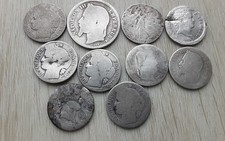 lot 25 gr brut pieces francaises argent pour la fonte