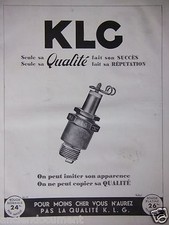PUBLICITÉ 1936 BOUGIE PLATINE