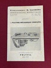 Manuel Brochure ancienne