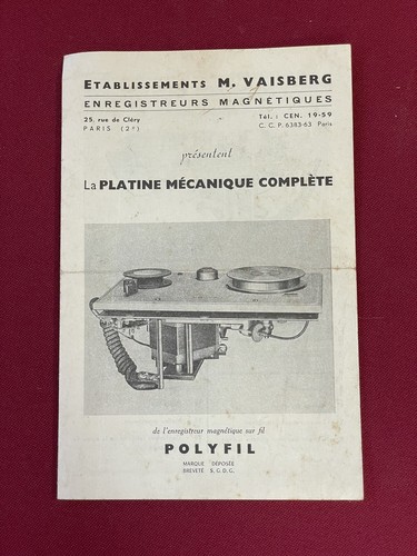 Manuel brochure ancienne - brochure,