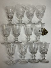 12 VERRES EN CRISTAL TAILLÉ 