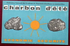 BUVARD - CHARBON D'ÉTÉ - ÉCONOMIE SÉCURITÉ SOLEIL BOULETS - ILLUSTRATEUR + FONCÉ