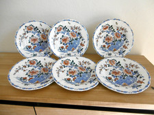 SIX ASSIETTES CREUSES FAIENCE