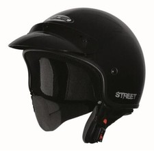 Casque jet RC Helmets STREET noir Taille XL 61cm pour moto scooter Neuf destock