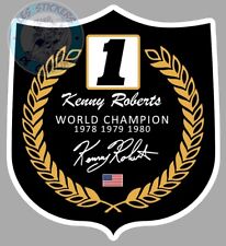 STICKER King Kenny Roberts CHAMPION DU MONDE DE VITESSE MOTO 500 YAMAHA RB108