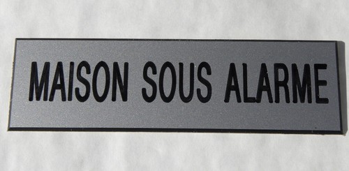 Plaque gravée maison sous - gravée, "maison