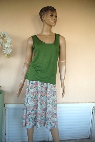 Top haut debardeur vert olive - top,
