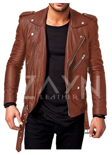 Blouson motard ceinturé