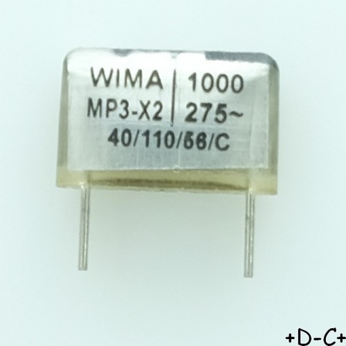 Condensateur mp3 1nf 275vac - 1nf,