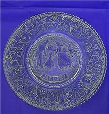 NIB RARE 1982 FRANKLIN MINT CRYSTAL JANVIER ASSIETTE DE COLLECTION