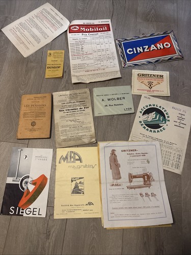 Lot documents publicités - lot, documents,