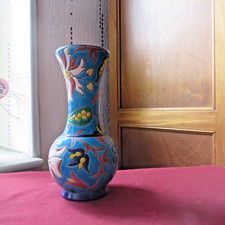 vase en emaux de Longwy décor