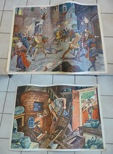 Affiche Scolaire vintage An 50's Rossignol école --> SAINT BARTHÉLEMY / PALISSY