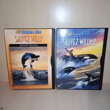 Sauvez Willy 1 & 2 DVD Warner boîtiers snap case