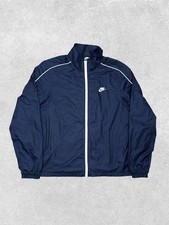 Veste Coupe Vent Nike Bleu Marine Logo Brodé - Taille L