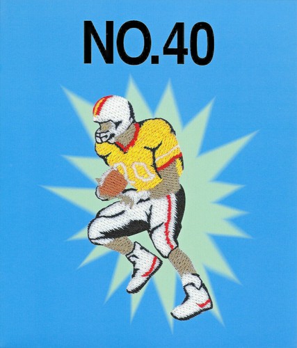 Sports embroidery card - embroidery,