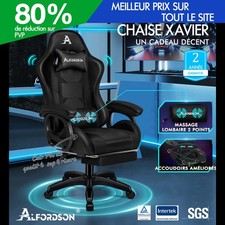 ALFORDSON Chaise Gaming avec