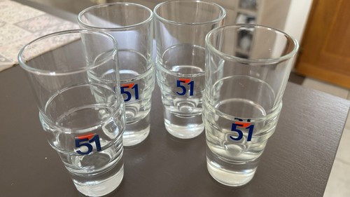 Pastis lot 4 verres - pastis, de