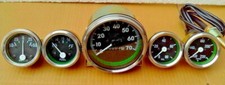 Kit de jauges Willys MB Jeep Ford CJ GPW - compteur de vitesse 70 mph Temp Oi...