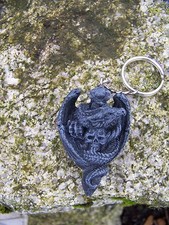 HF0679  B    PORTE CLE DRAGON   HEROIC FANTASY FIGURINE  RESINE  BIKER  2 SUR 6