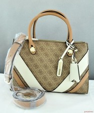 Free Ship USA Chic Handbag GUESS Satchel Tote Slater Ladies Brown Prime Bag