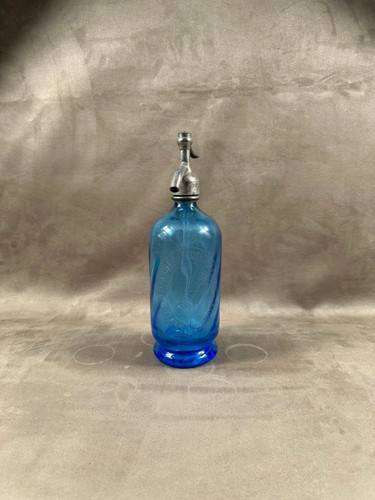 Vintage blue glass - vintage, seltz