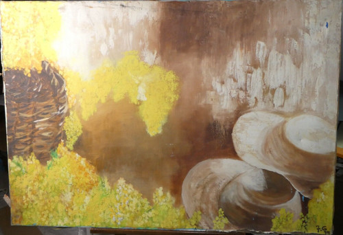 Gouache sur toile - ,