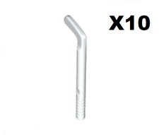 Lego ® Lot 10 Accessoires Minifig Hockey Stick Cross Crosse Canne White 64000