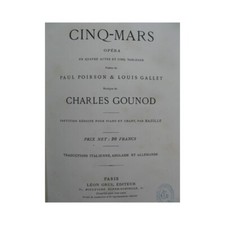 GOUNOD Charles Cinq-Mars DELIBES Léo Sylvia Opera Ballet XIXe