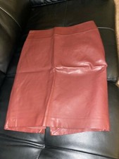 The Limited Faux Leather Skirt Size 2 Maroon