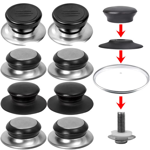 Bouton couvercle acier