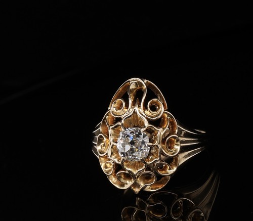 Vintage 10k yellow gold 50ct - yellow, 0.50ct