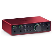 Interface Acoustique Focusrite Scarlett 2i2 4Gen, Couleur Rouge Et Noir, pour De