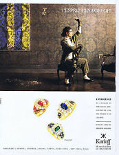 PUBLICITE ADVERTISING 094 1989 KORLOFF joaillerie