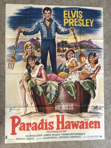 Paradis hawaïen affiche - paradis,