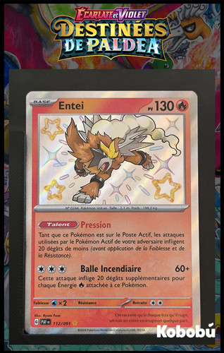 Carte pokémon entei 112 - pokémon, 112/091