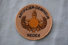 A28 patch insigne écusson militaire armée NEDEX ARTIFICIER DEMINEUR